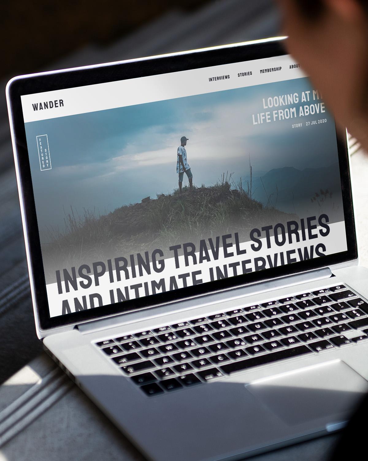 Travel blog design